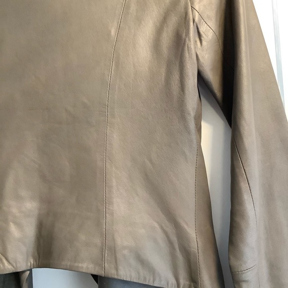 🌟HP🌟BB Dakota XS soft Leather Taupe open Drape - Picture 5 of 12